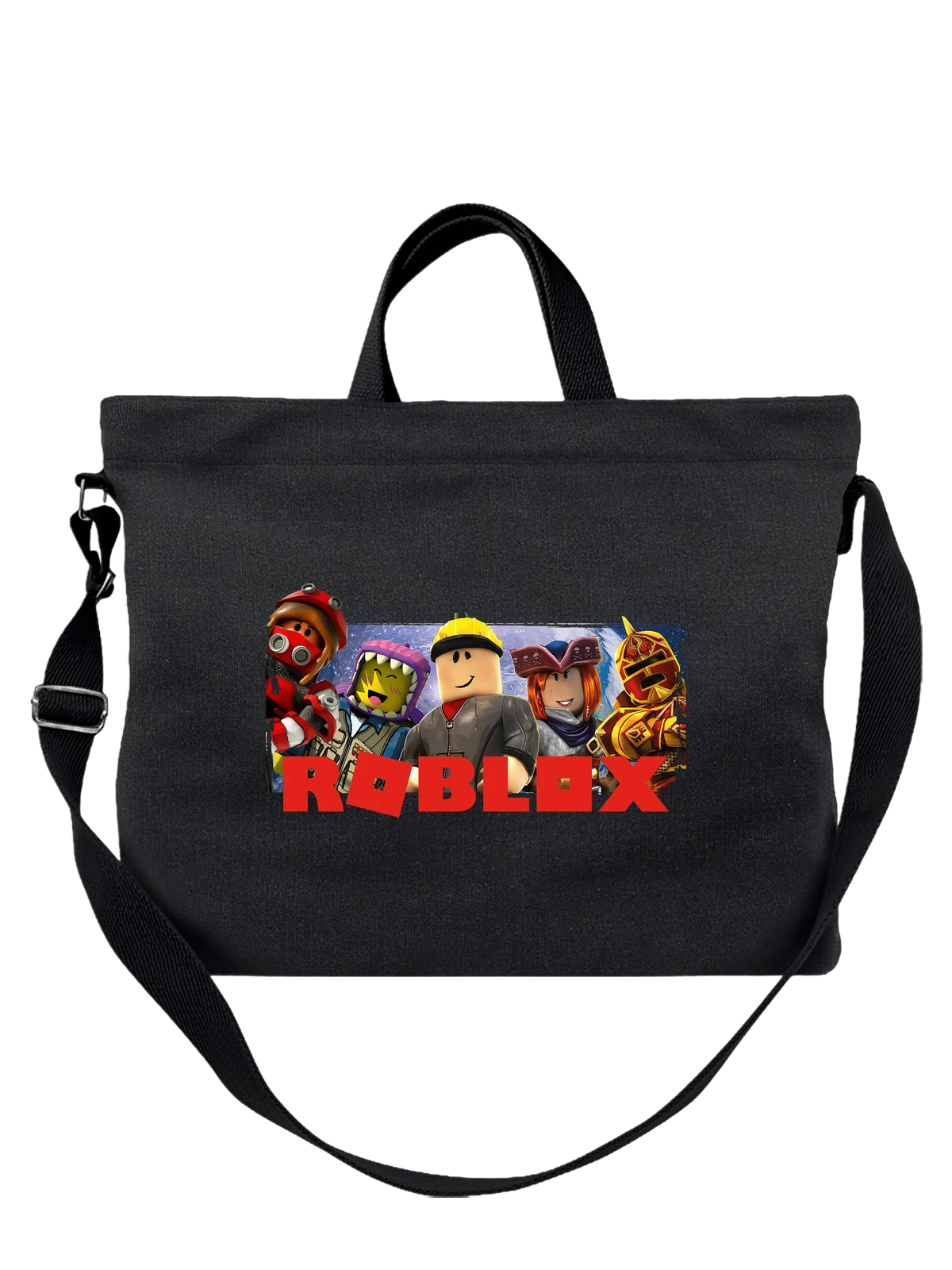 Сумка Игра роблокс roblox чёрная с принтом — виртуальный мир — Чёрная, фото 1