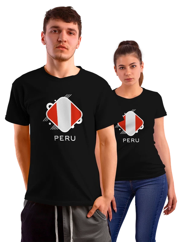 Футболка флаг Перу Peru — Чёрная, фото 1