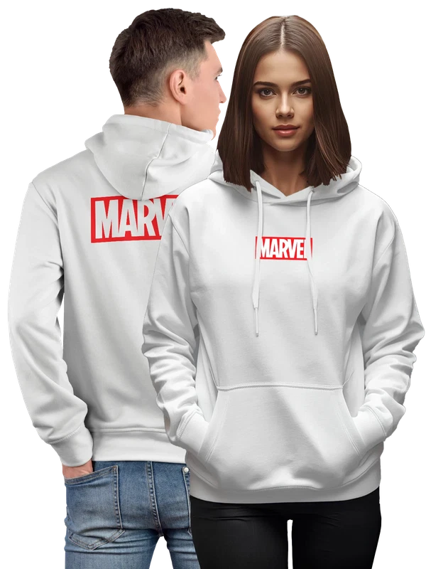 Худи марвел marvel логотип — Белая, фото 1
