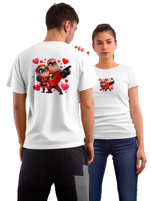 Футболка Дэшиел Парр Джек Суперсемейка Incredibles — Белая, фото 1