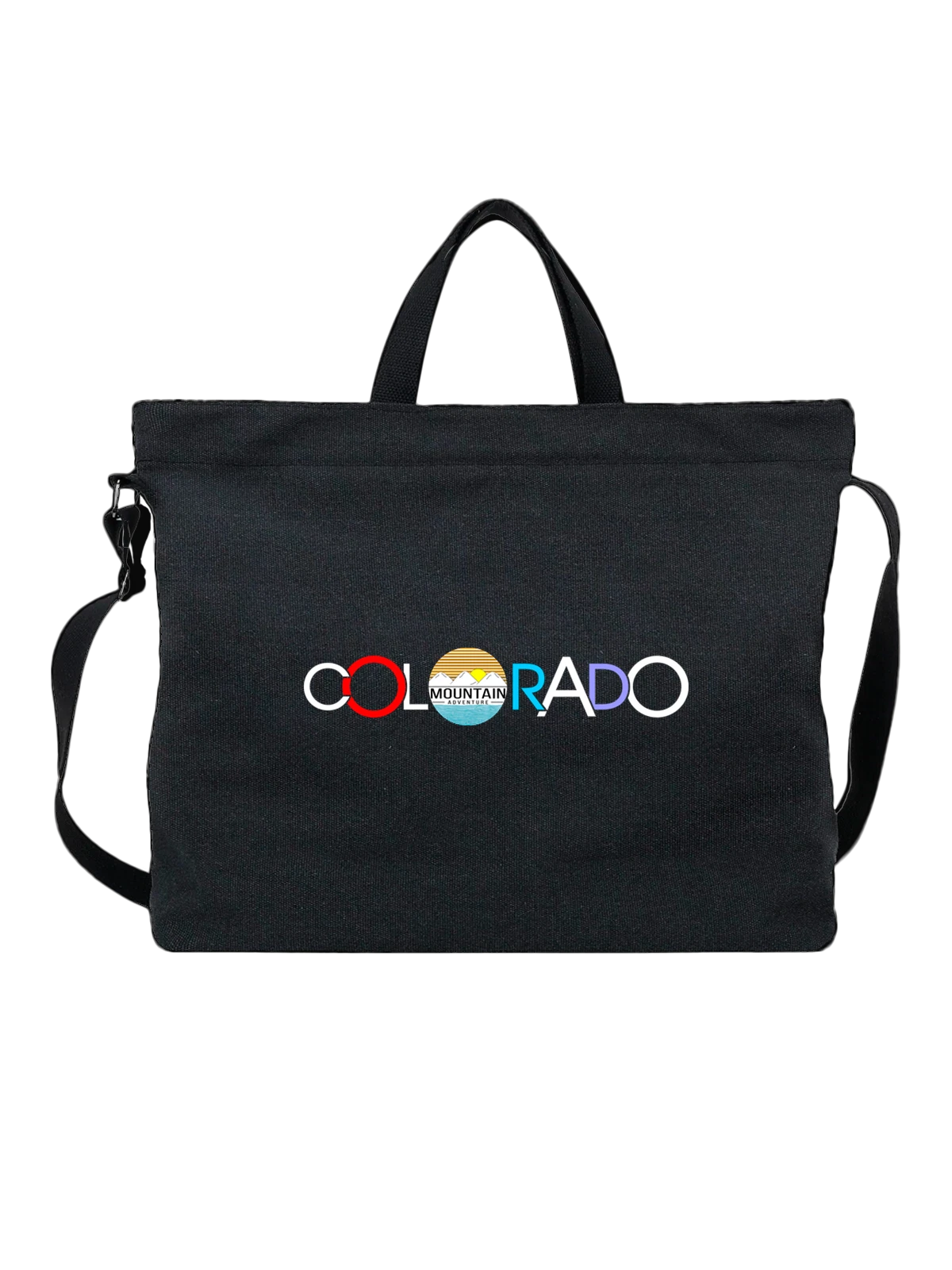 Сумка Надпись Колорадо Colorado чёрная с принтом — подарок с юмором — Чёрная, фото 1