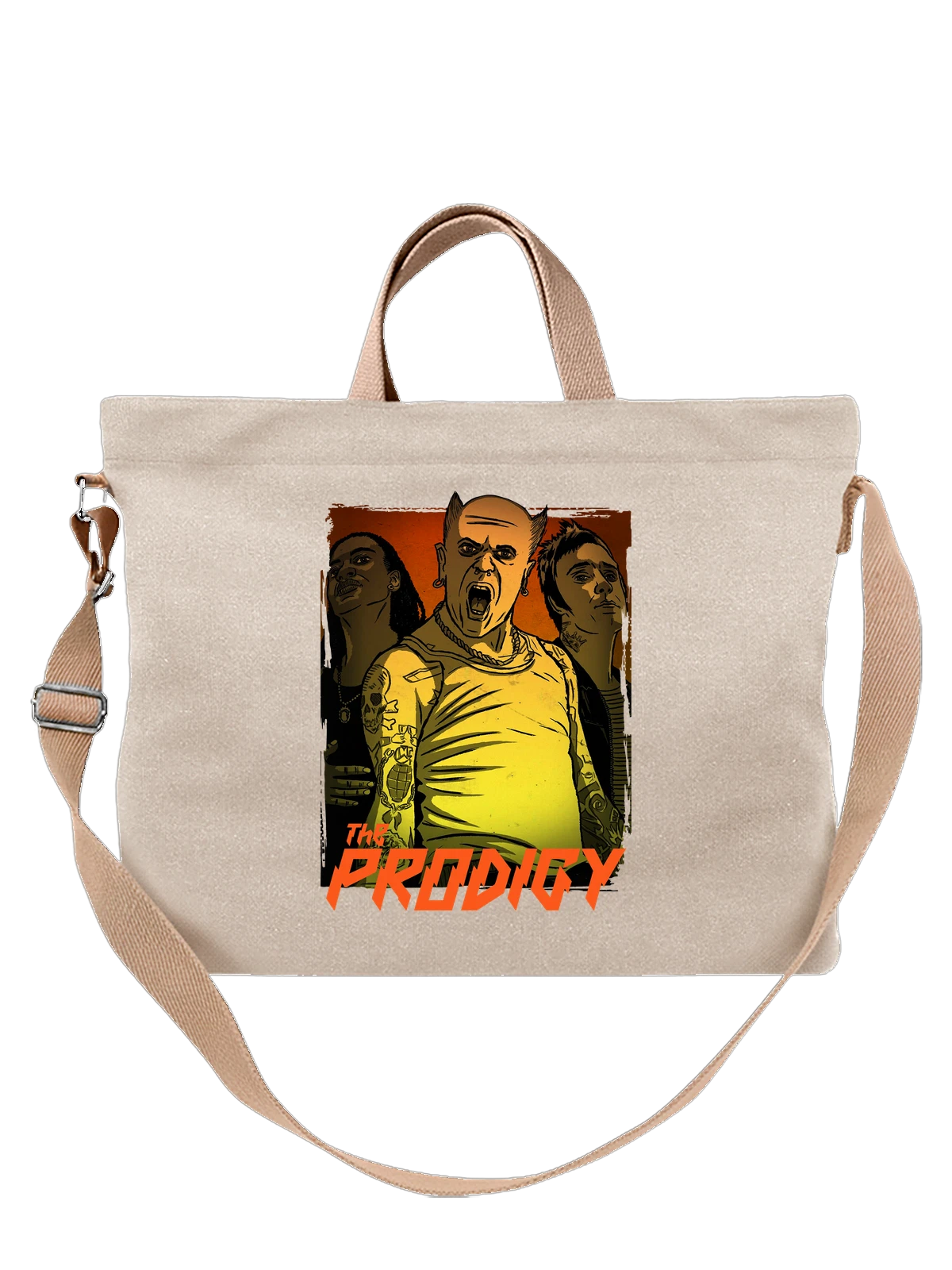 Сумка Prodigy белая с принтом — футболка подростку — Белая, фото 1
