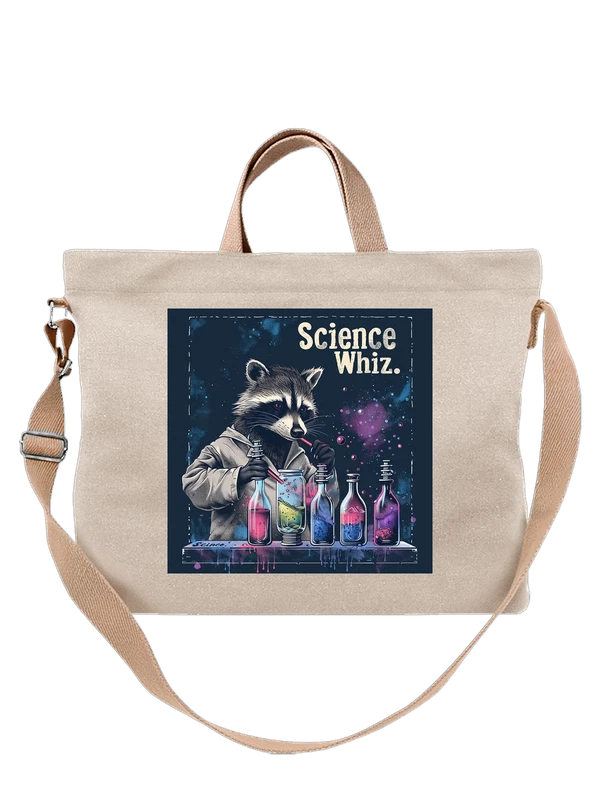 Сумка Енот ученый Science Whiz с колбами — Белая, фото 1