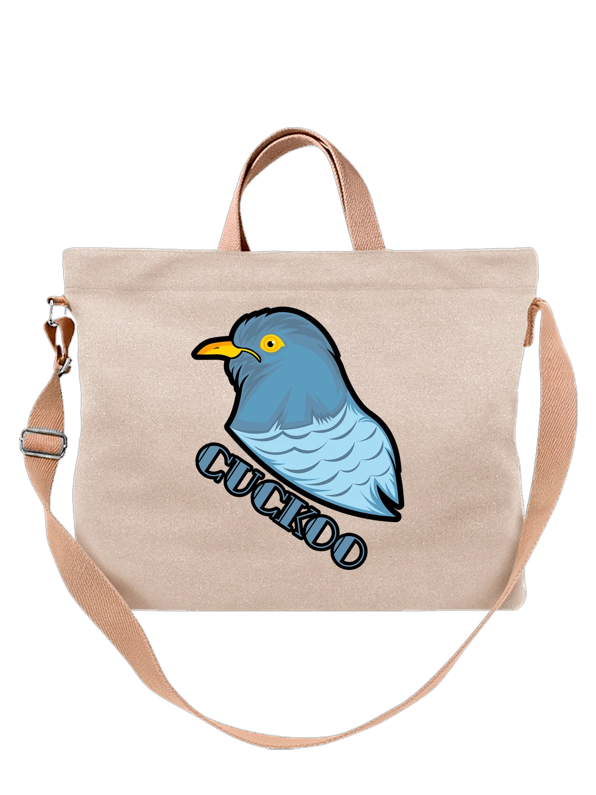 Сумка Голубь cuckoo белая с принтом — дикая природа — Белая, фото 1