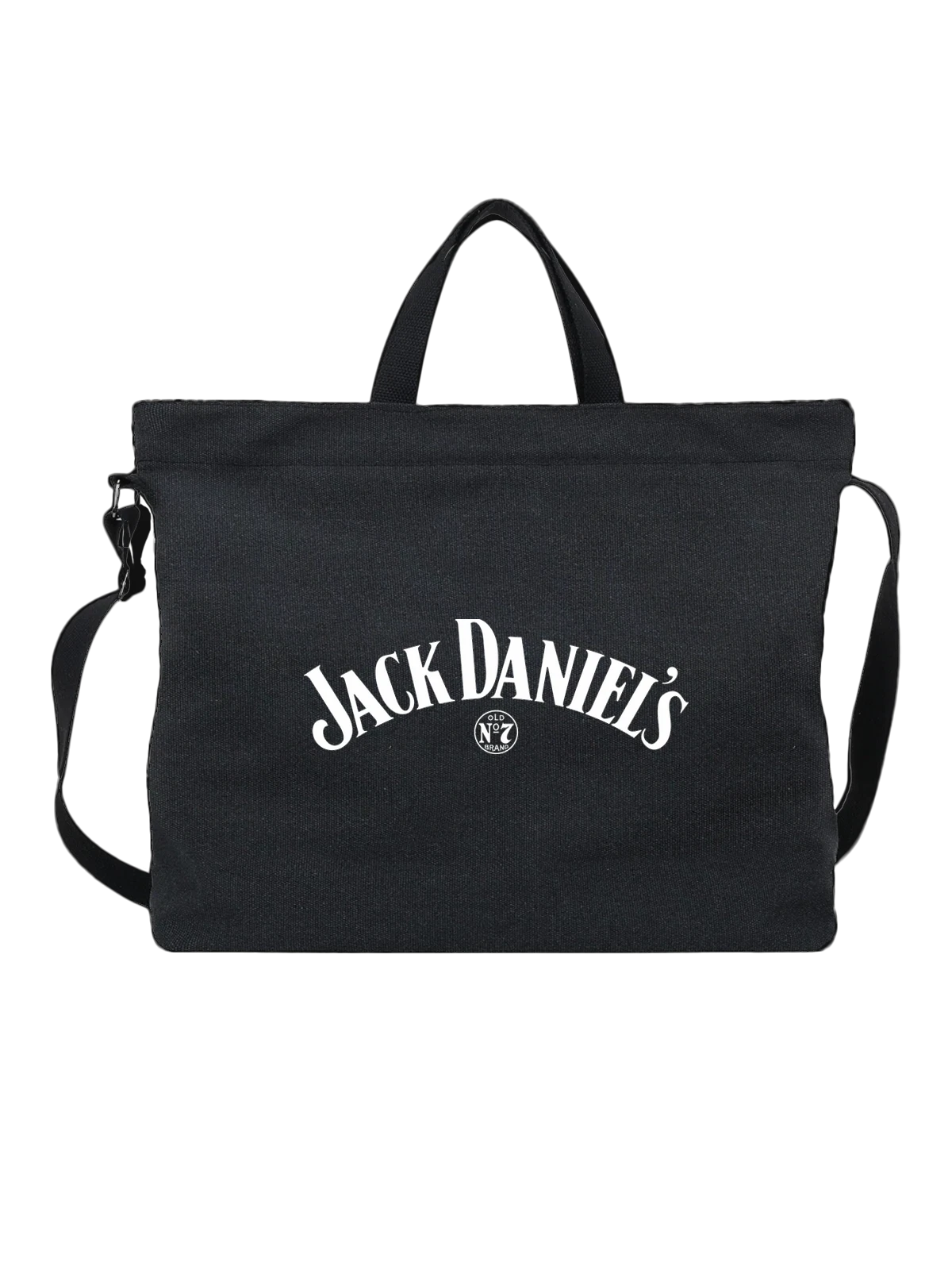 Сумка Jack Daniels чёрная с принтом — историческая винокурня — Чёрная, фото 1