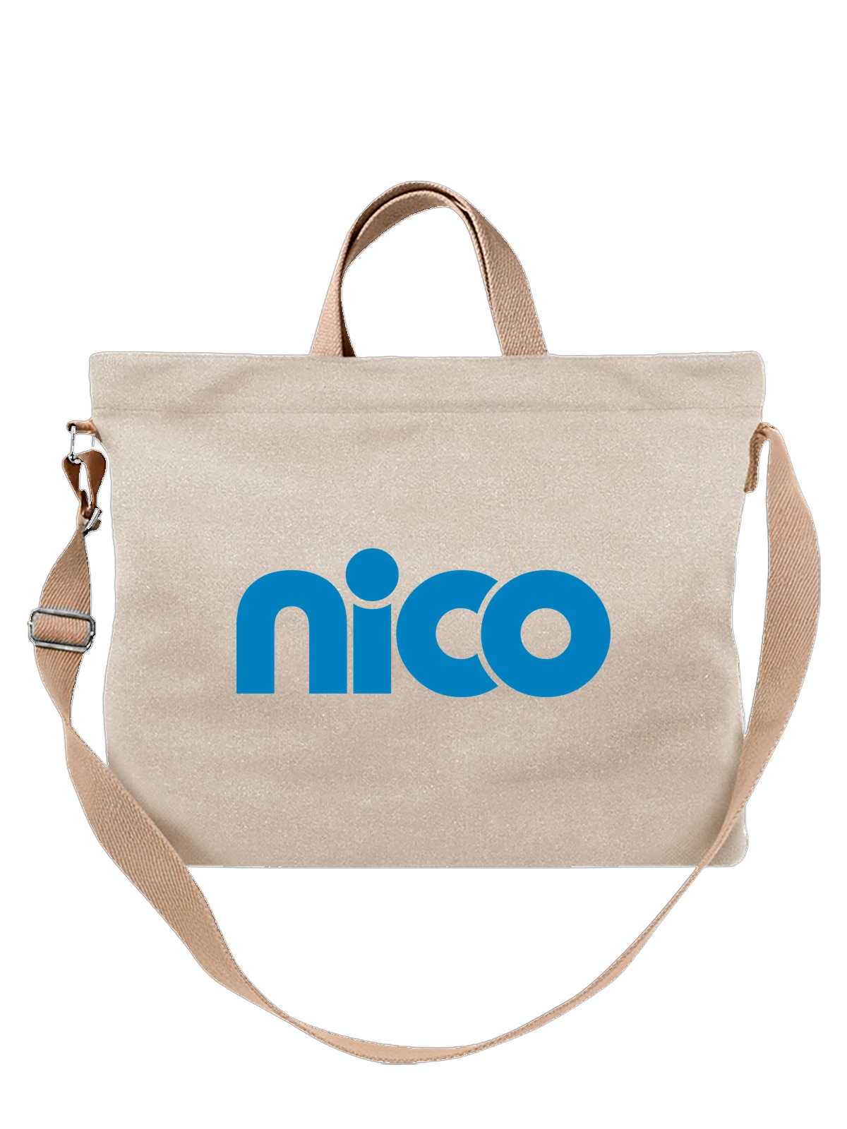Сумка Nico белая с принтом — минималистичный дизайн — Белая, фото 1