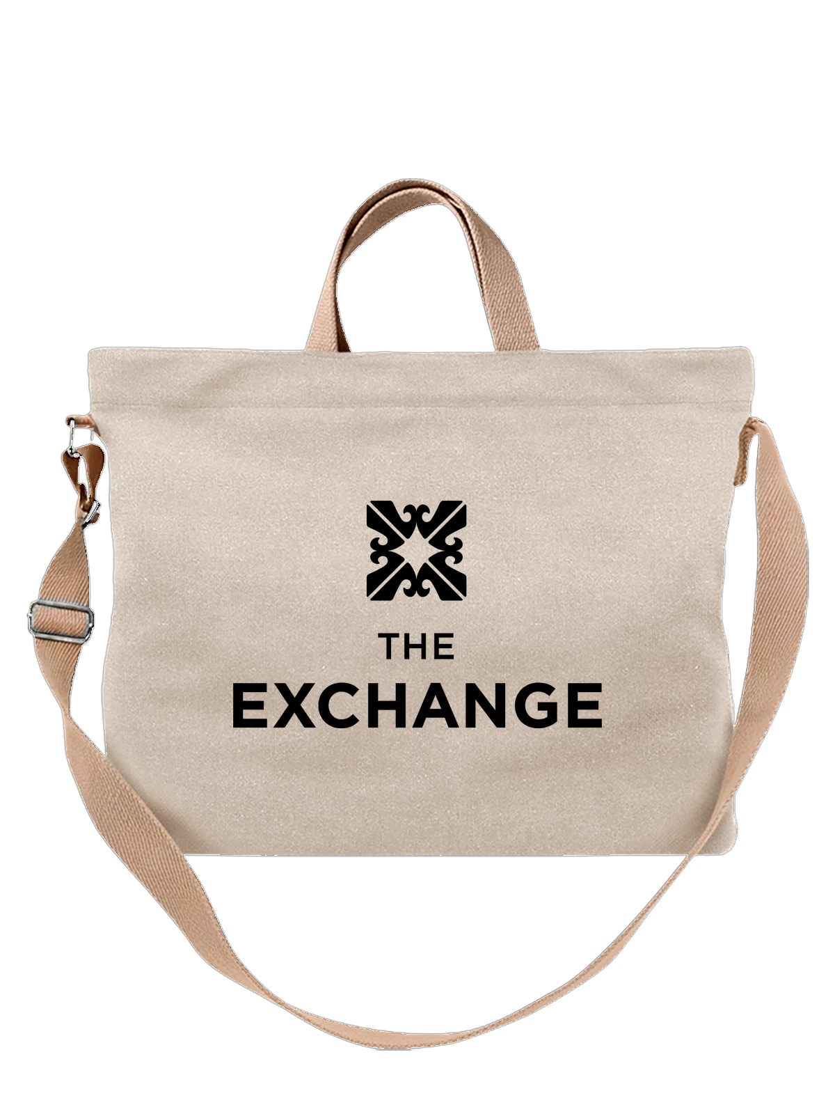 Сумка The Exchange белая с принтом — современная айдентика — Белая, фото 1