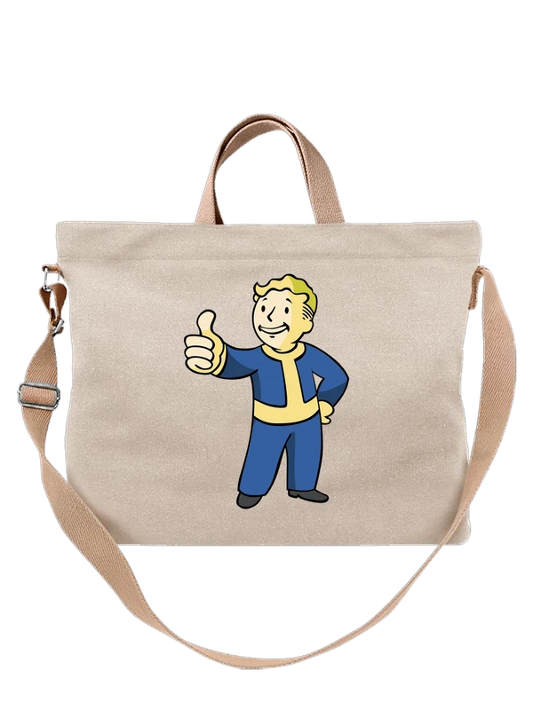 Сумка Фоллаут Fallout Волт Бой — Белая, фото 1