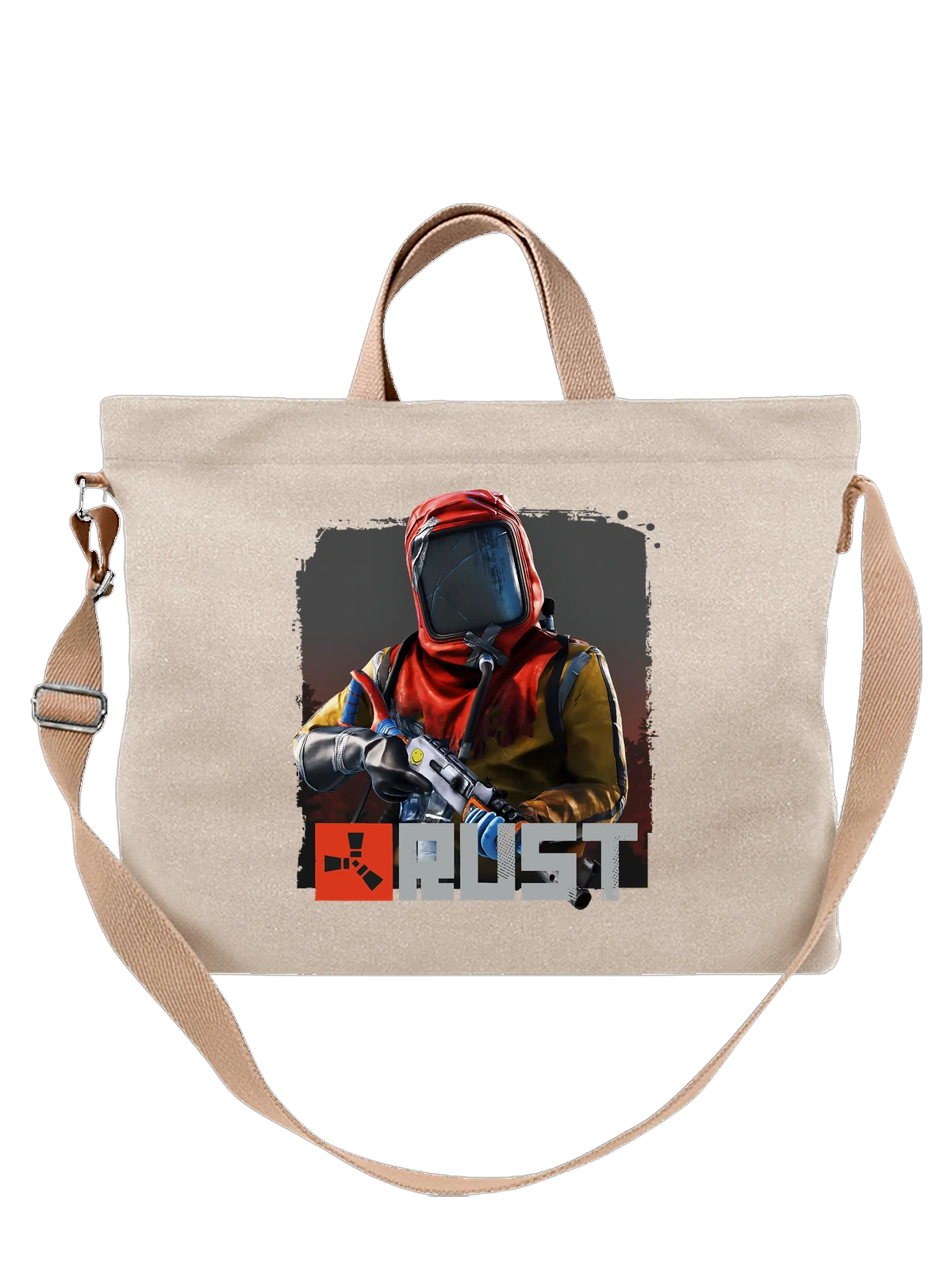Сумка Игра Раст Rust белая с принтом — футболка подростку — Белая, фото 1