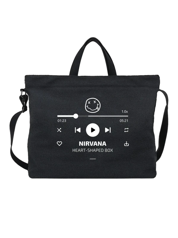 Сумка Nirvana Heart Shaped Box — Чёрная, фото 1