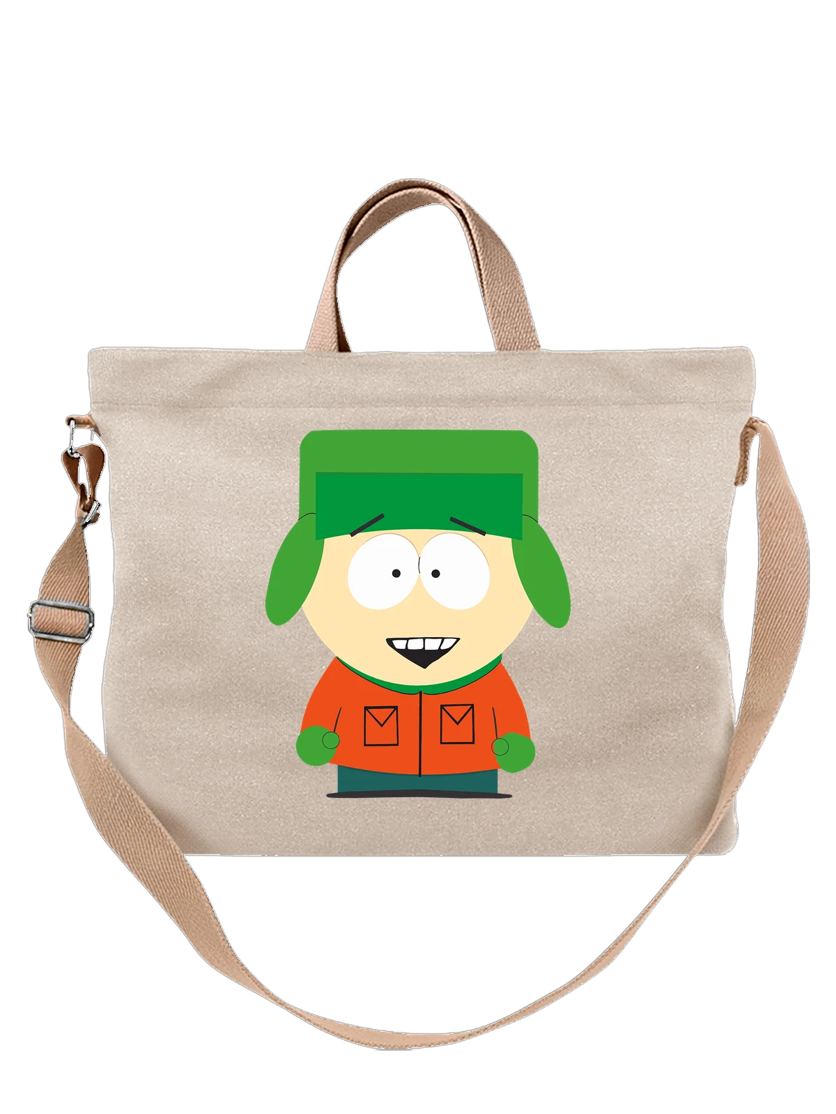 Сумка Южный Парк South Park белая с принтом — футболка подростку — Белая, фото 1
