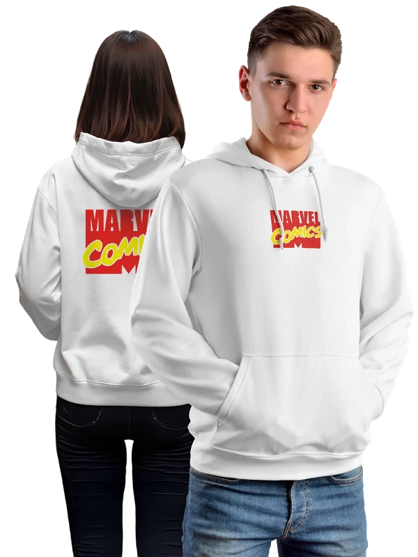 Худи Marvel — Белая, фото 1