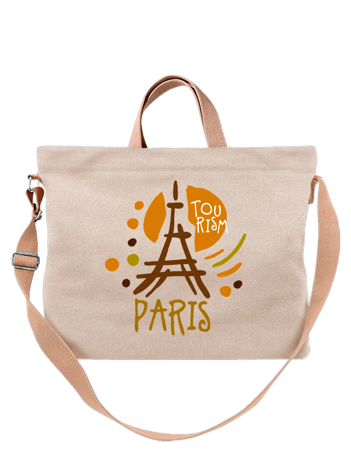 Сумка Париж Paris белая с принтом — футболка подростку — Белая, фото 1