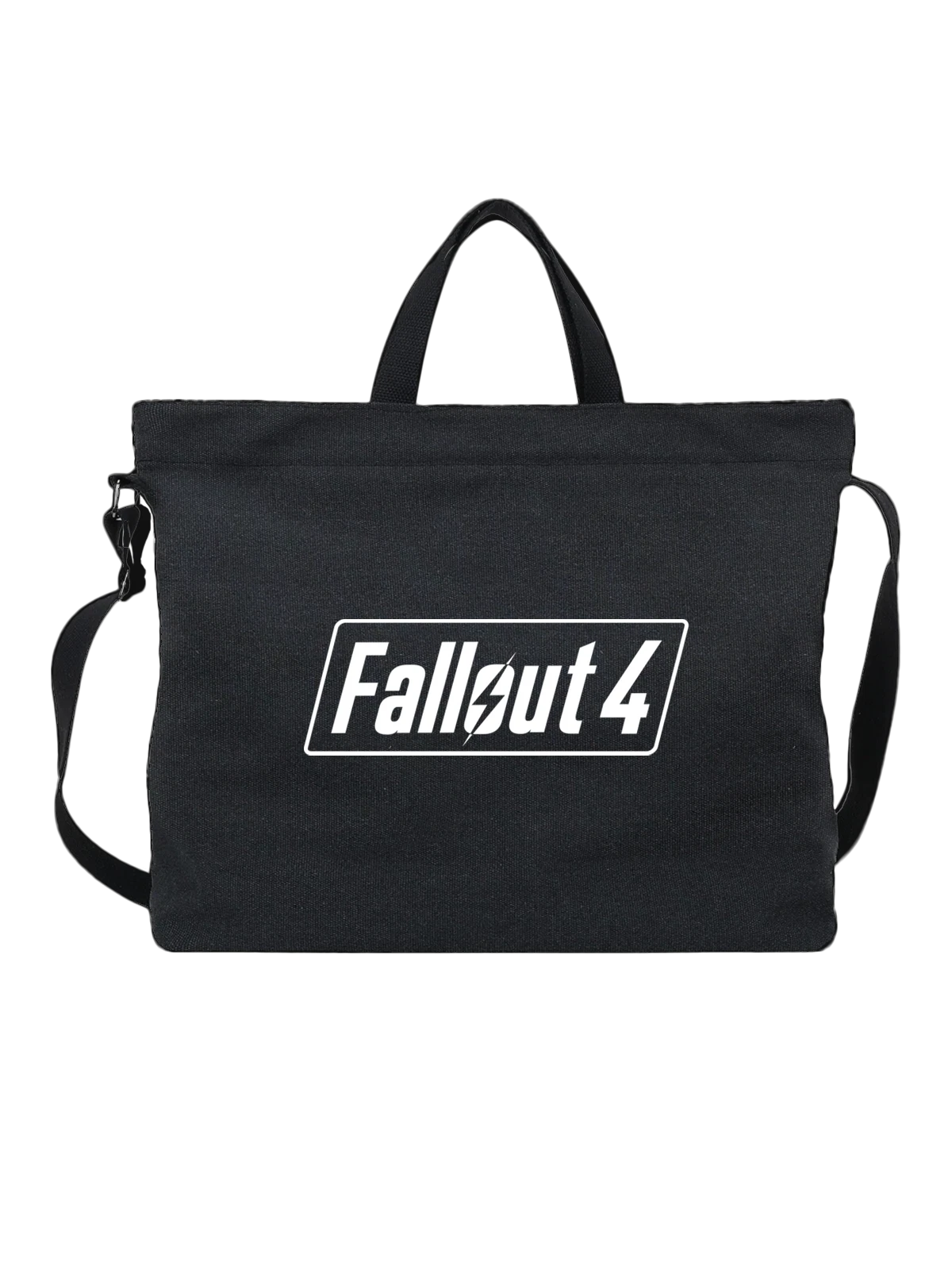 Сумка Fallout 4 Фоллаут 4 чёрная с принтом — футболка подростку — Чёрная, фото 1