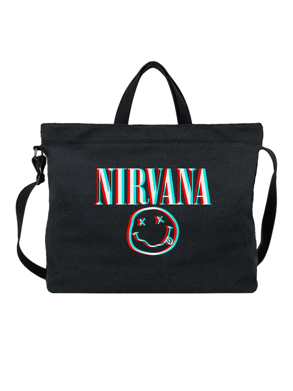 Сумка Nirvana логотип — Чёрная, фото 1