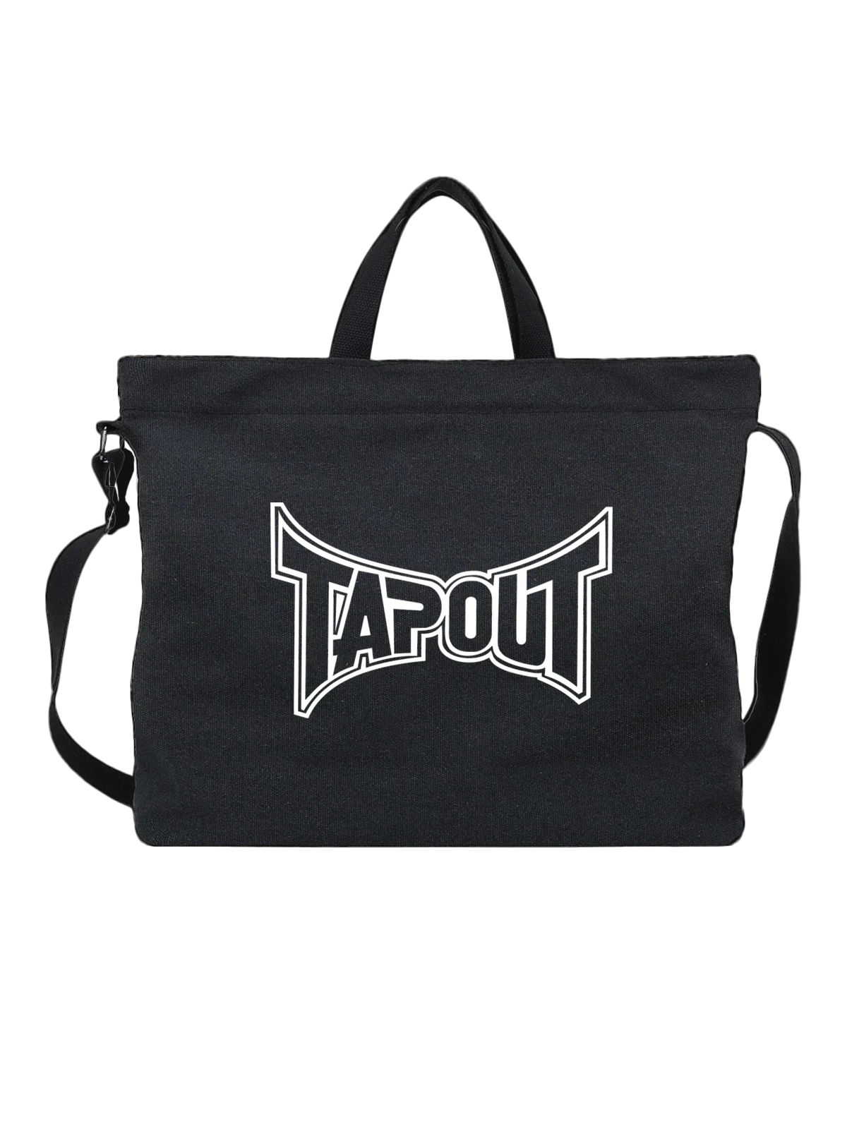 Сумка Tapout чёрная с принтом — MMA экипировка — Чёрная, фото 1