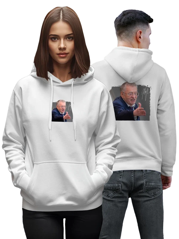 Худи с Жириновским — Белая, фото 1