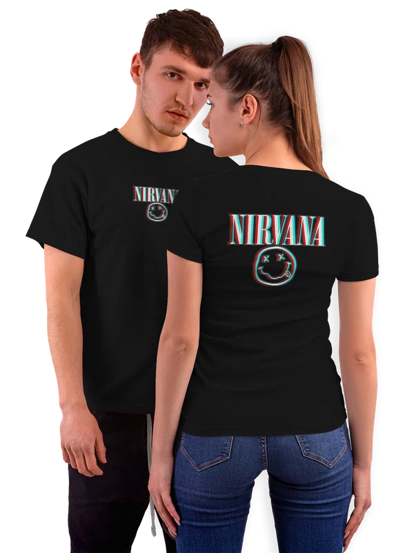 Футболка Nirvana логотип — Чёрная, фото 1