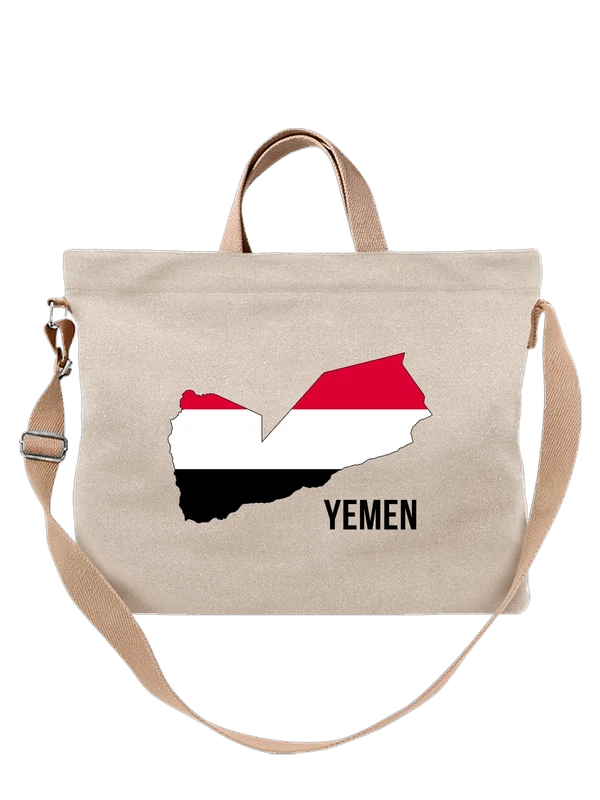 Сумка с флагом Йемена Yemen — Белая, фото 1