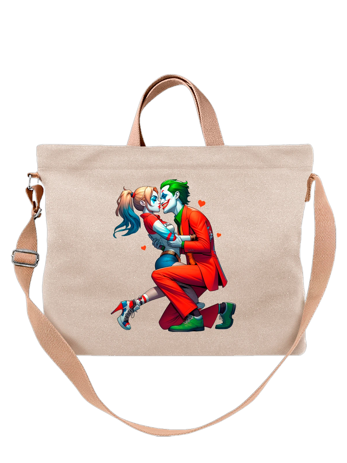 Сумка с Джокером Joker Харли Квинн Harley Quinn белая с принтом — коллекционный образ — Белая, фото 1