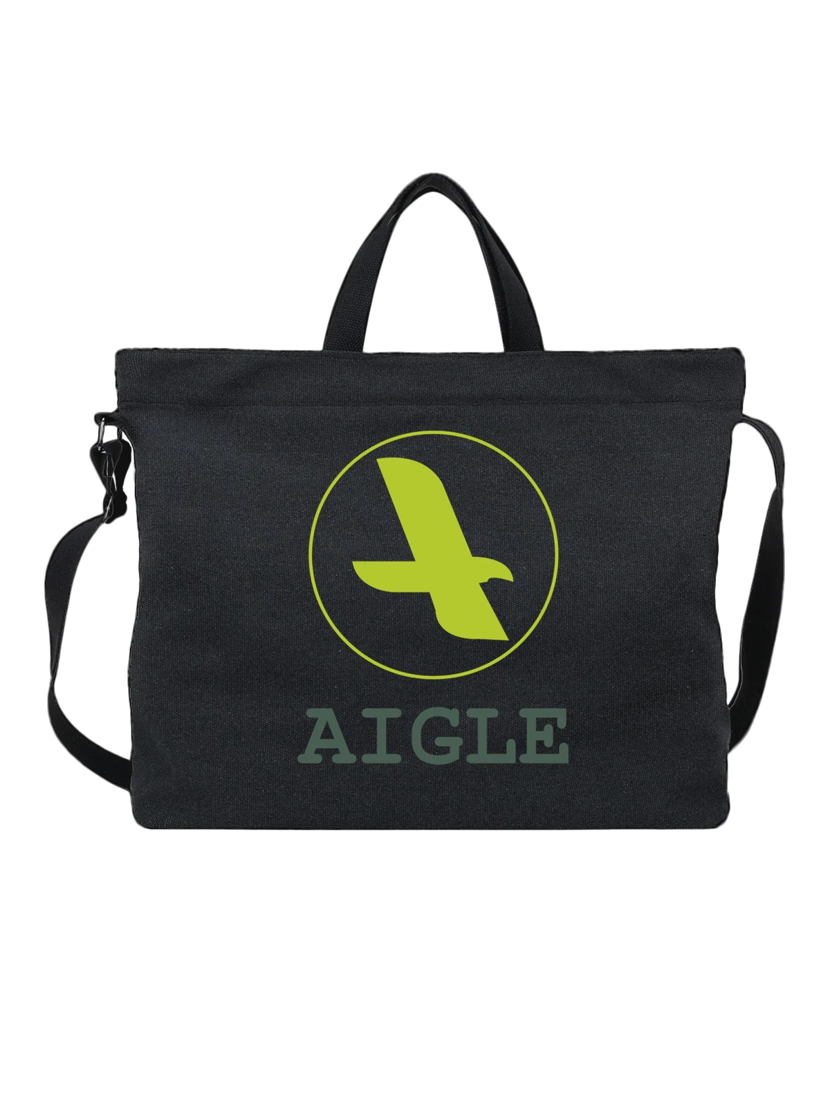 Сумка Aigle чёрная с принтом — туристическая одежда — Чёрная, фото 1