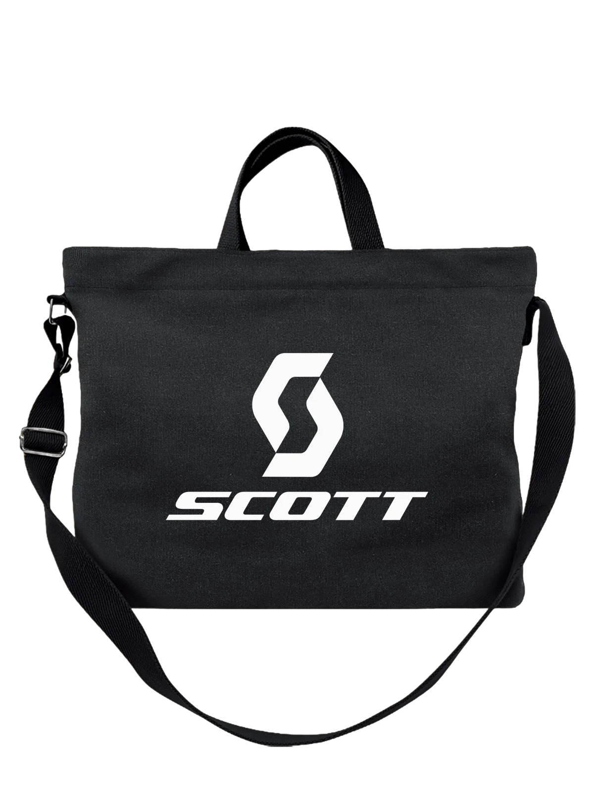 Сумка Scott чёрная с принтом — велоспорт и мотокросс — Чёрная, фото 1