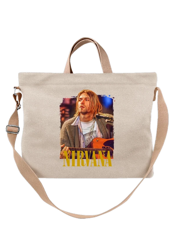 Сумка Nirvana Курт Кобейн — Белая, фото 1