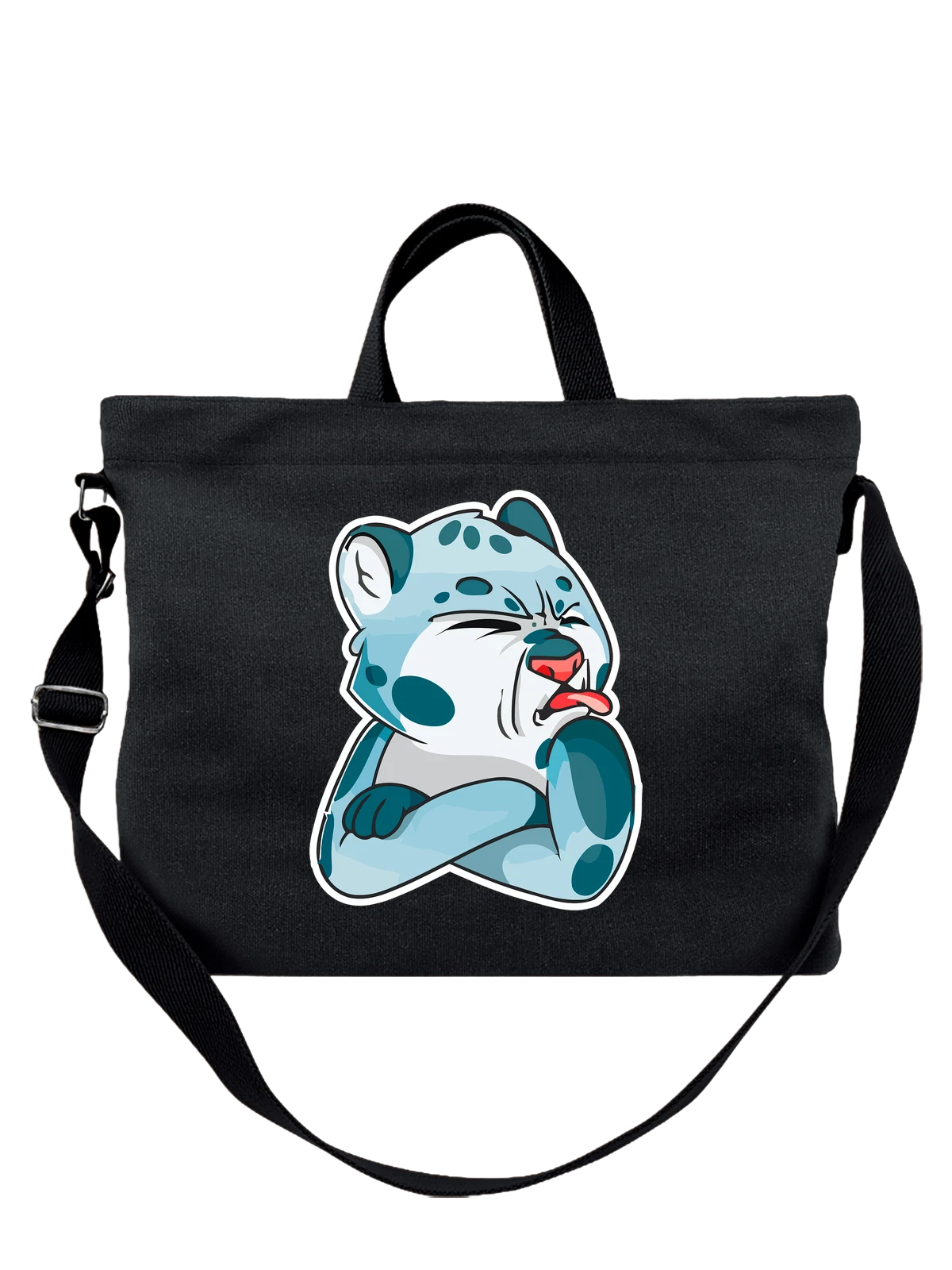 Сумка с котом прикольная чёрная с принтом — домашний питомец — Чёрная, фото 1