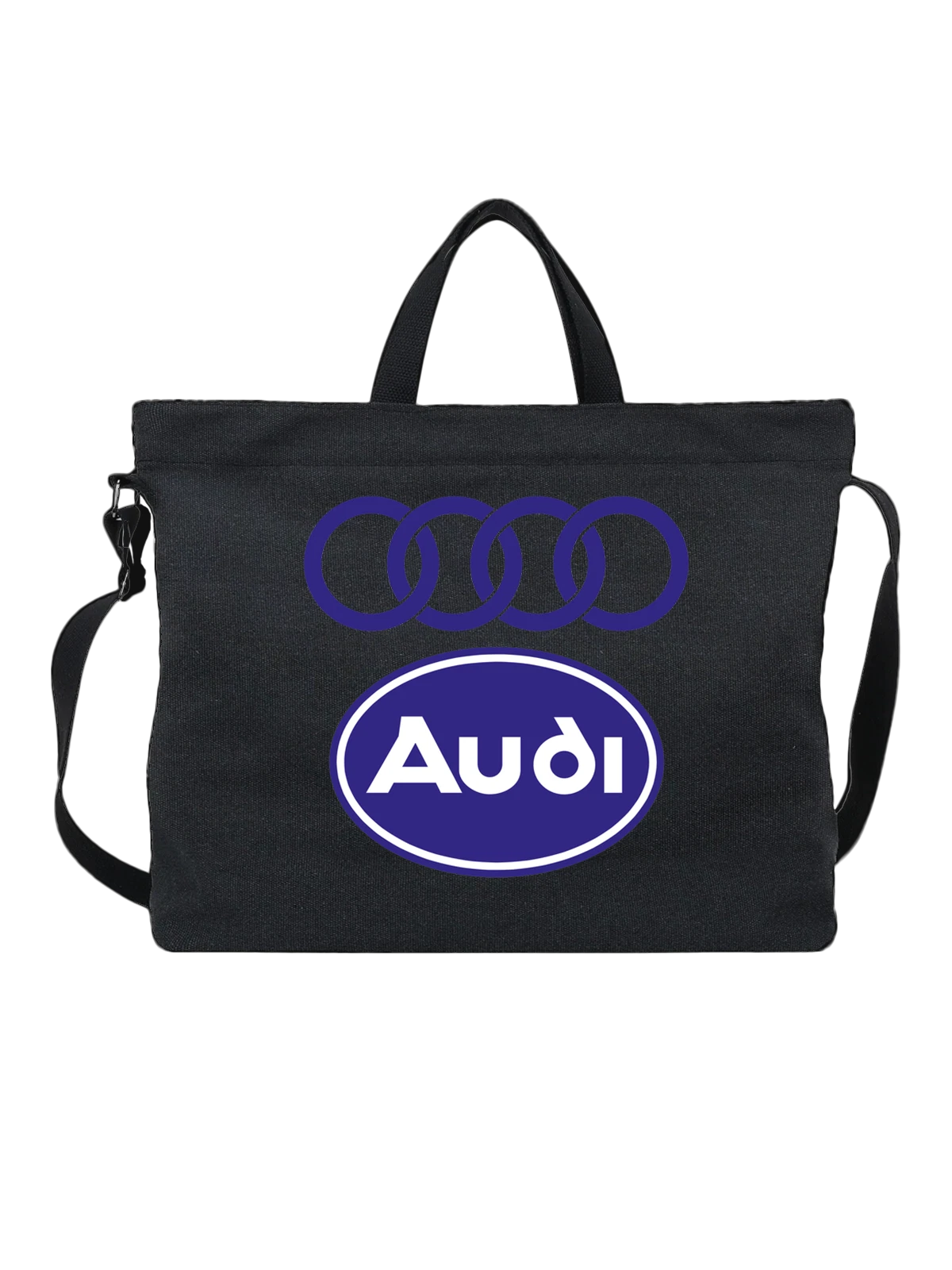 Сумка Audi чёрная с принтом — премиальные машины — Чёрная, фото 1