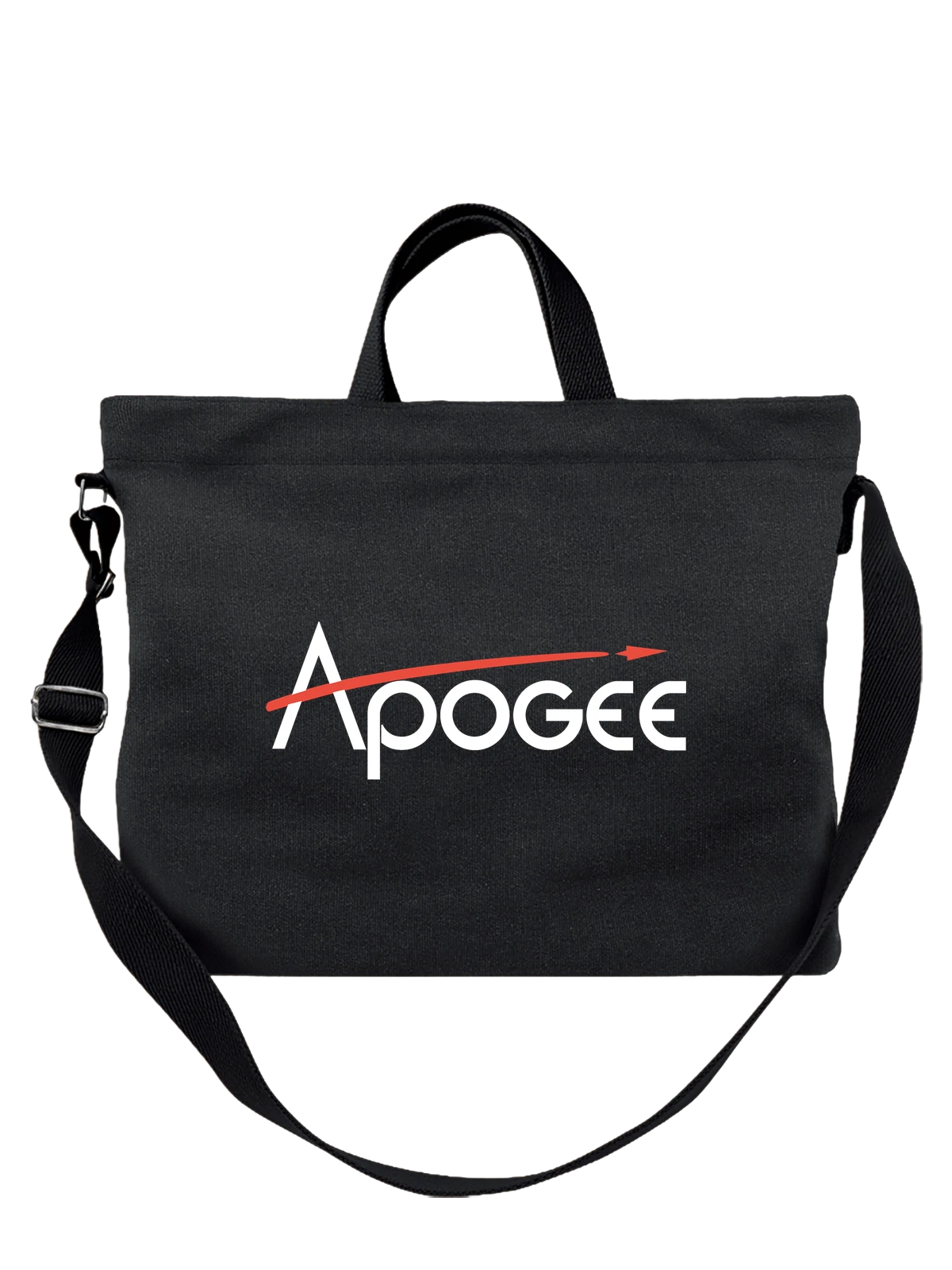 Сумка Apogee чёрная с принтом — современная айдентика — Чёрная, фото 1