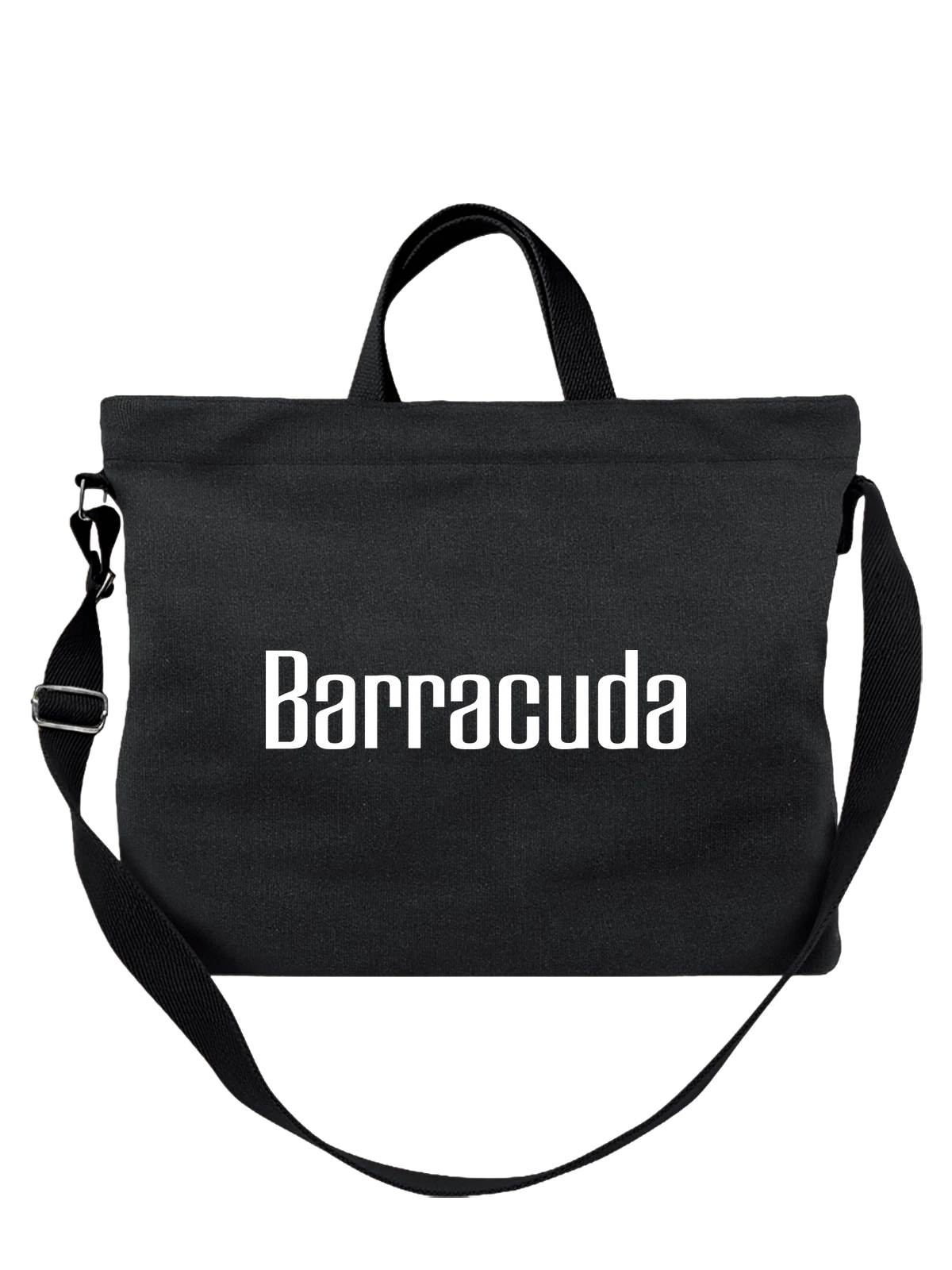 Сумка Barracuda чёрная с принтом — современная айдентика — Чёрная, фото 1