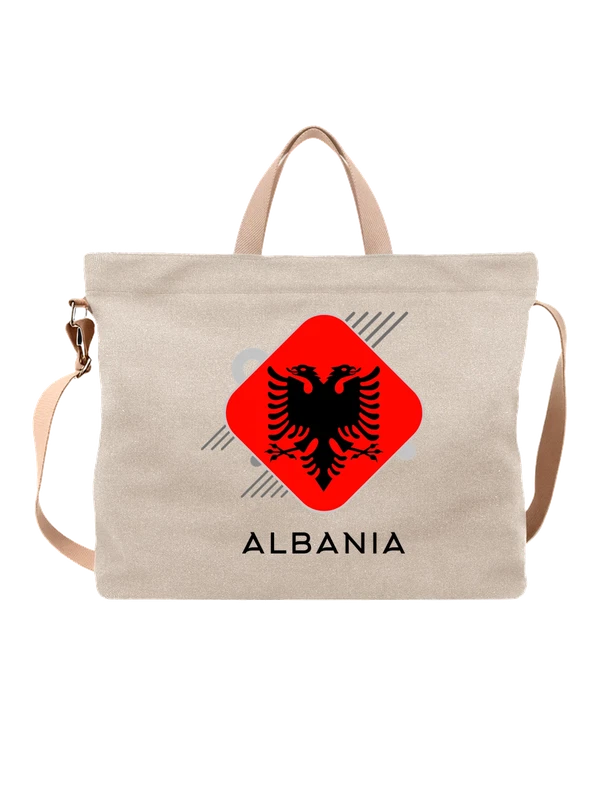 Сумка флаг Албании Albania — Белая, фото 1