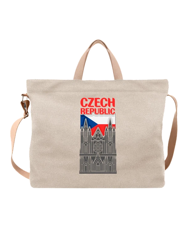 Сумка с флагом Чехии Czech — Белая, фото 1