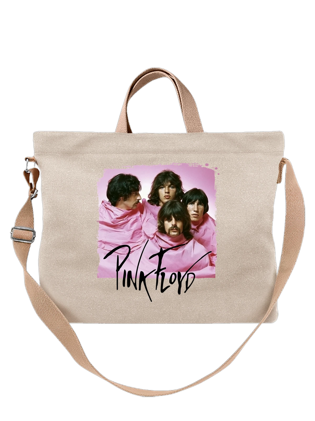 Сумка Pink Floyd белая с принтом — футболка подростку — Белая, фото 1