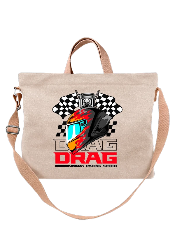 Сумка шлем drag racing speed — Белая, фото 1