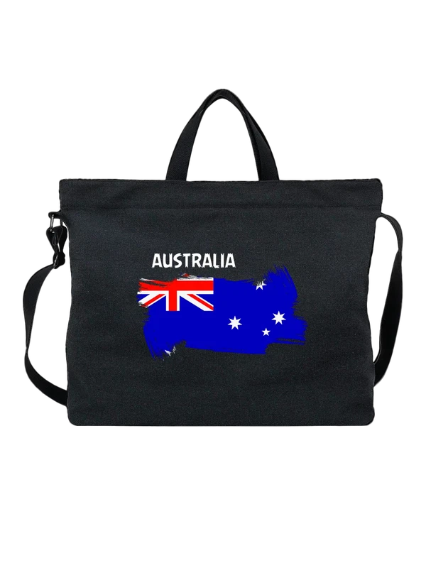 Сумка флаг Австралии Australia — Чёрная, фото 1