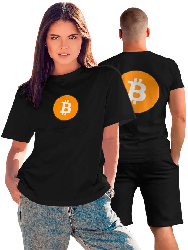 Футболка биткоин — Чёрная, фото 1