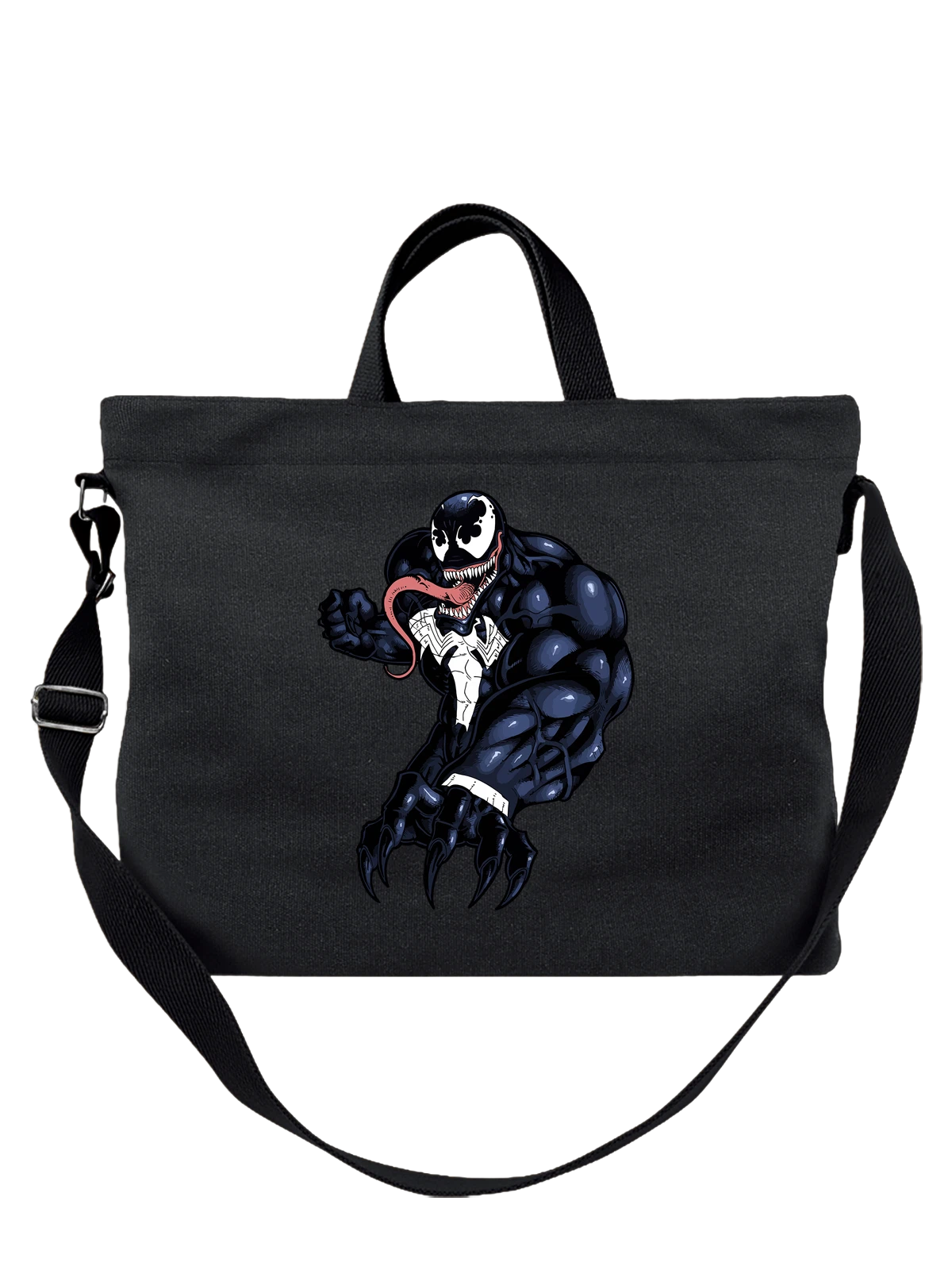 Сумка Веном Venom арт чёрная с принтом — герой фильма — Чёрная, фото 1