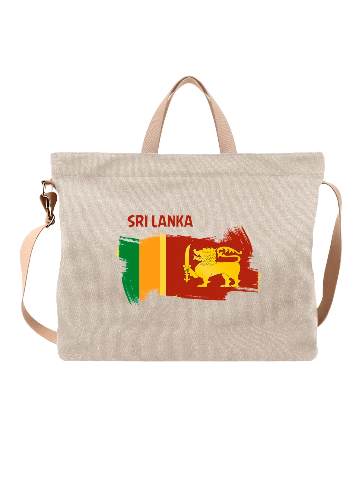 Сумка Флаг Шри Ланки Sri Lanka белая с принтом — национальная символика — Белая, фото 1