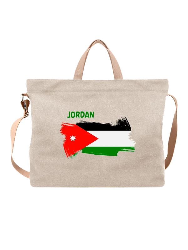 Сумка флаг Иордании Jordan — Белая, фото 1