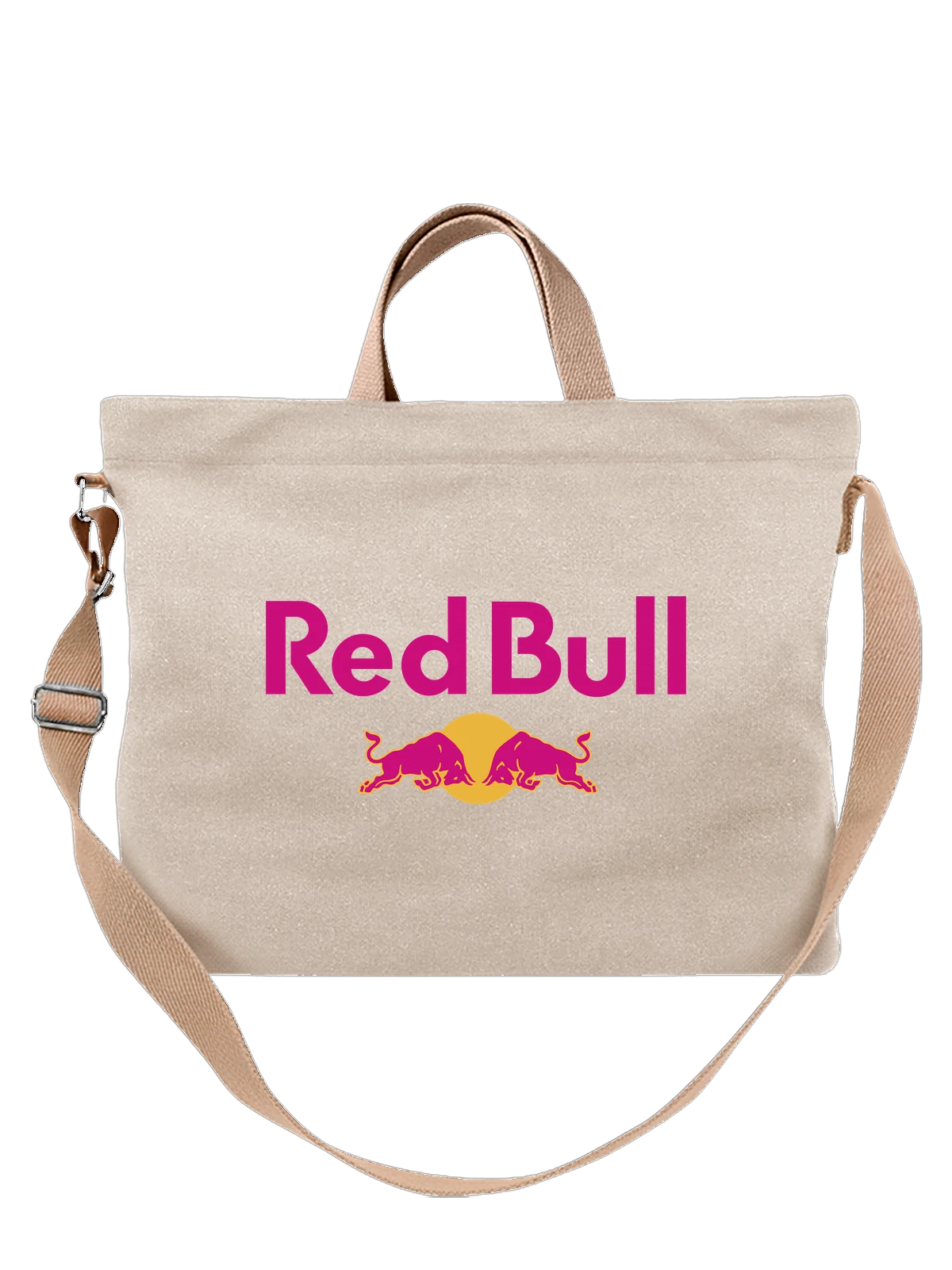 Сумка Red Bull белая с принтом — заряд бодрости — Белая, фото 1