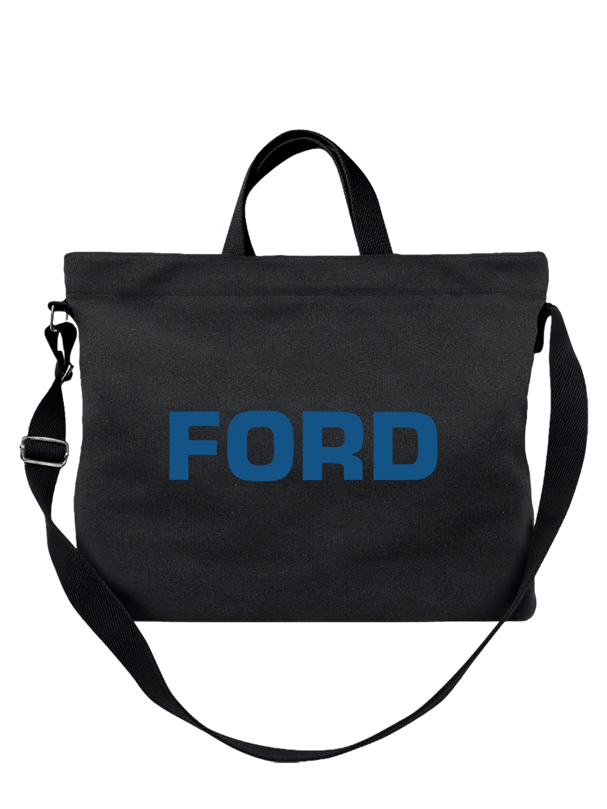 Сумка Ford чёрная с принтом — контрастная типографика — Чёрная, фото 1
