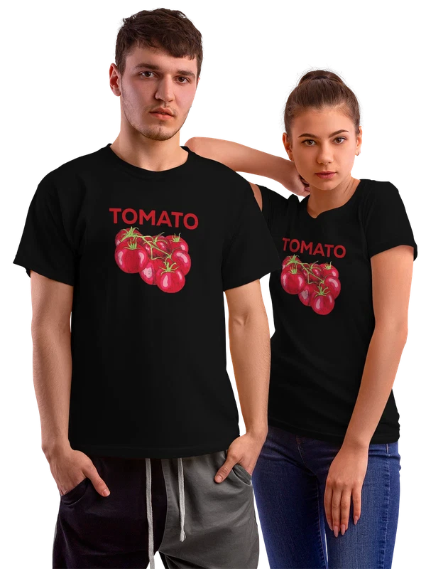 Футболка с томатами tomato — Чёрная, фото 1