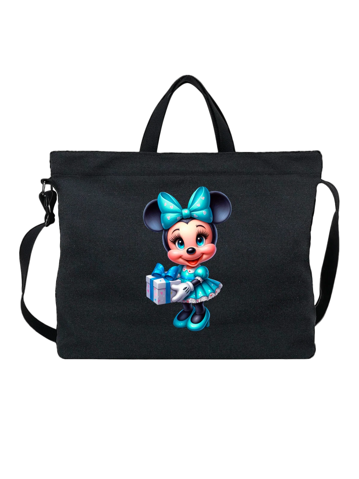 Сумка с Минни Маус Minnie Mouse чёрная с принтом — коллекционный образ — Чёрная, фото 1