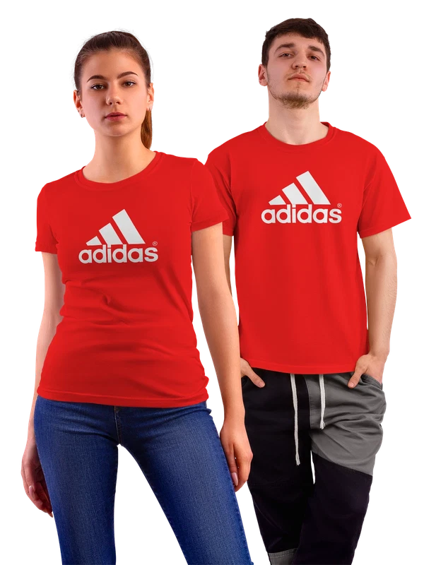 Футболка Adidas — Красная, фото 1