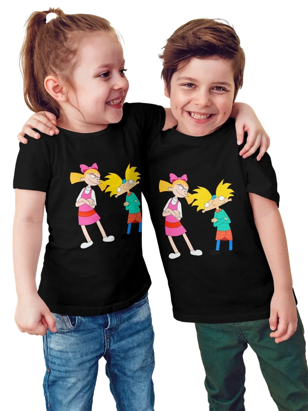 Футболка Эй Арнольд Hey Arnold Хельга Патаки — Чёрная, фото 1