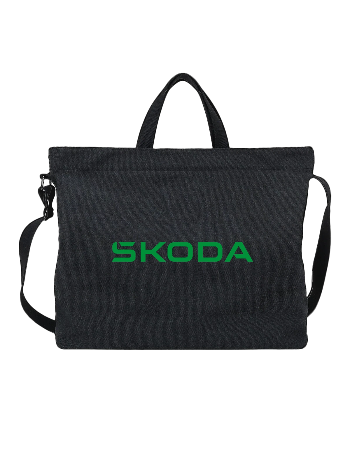 Сумка Skoda чёрная с принтом — путешествия по Европе — Чёрная, фото 1