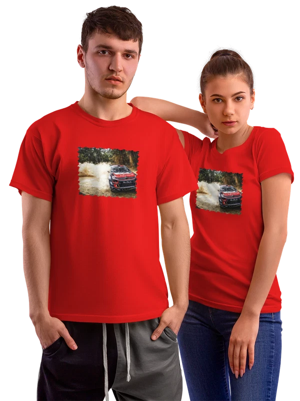 Футболка машина CITROËN C3 WRC — Красная, фото 1