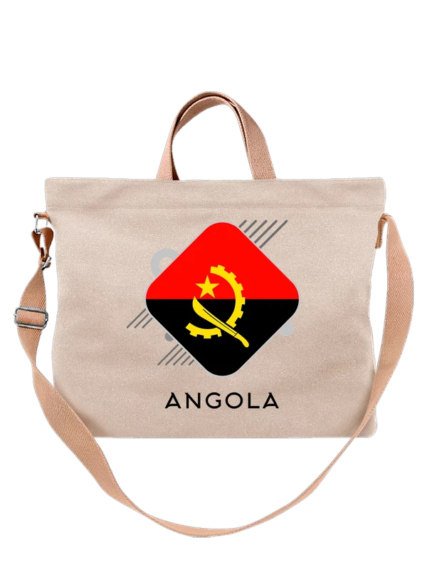 Сумка флаг Анголы Angola — Белая, фото 1