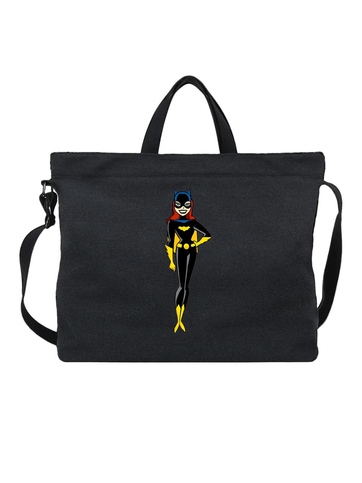 Сумка Бэтмен batgirl бэтгерл чёрная с принтом — Готэм — Чёрная, фото 1